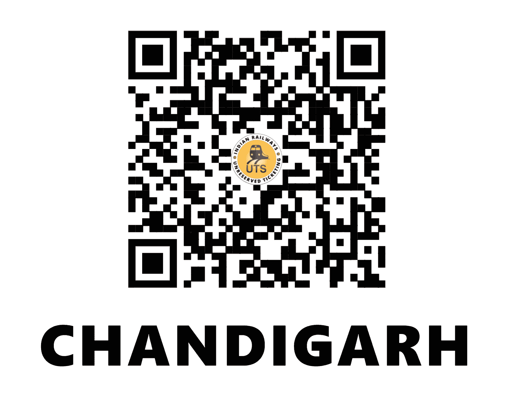 UTS QR Code for Chandigarh - CDG