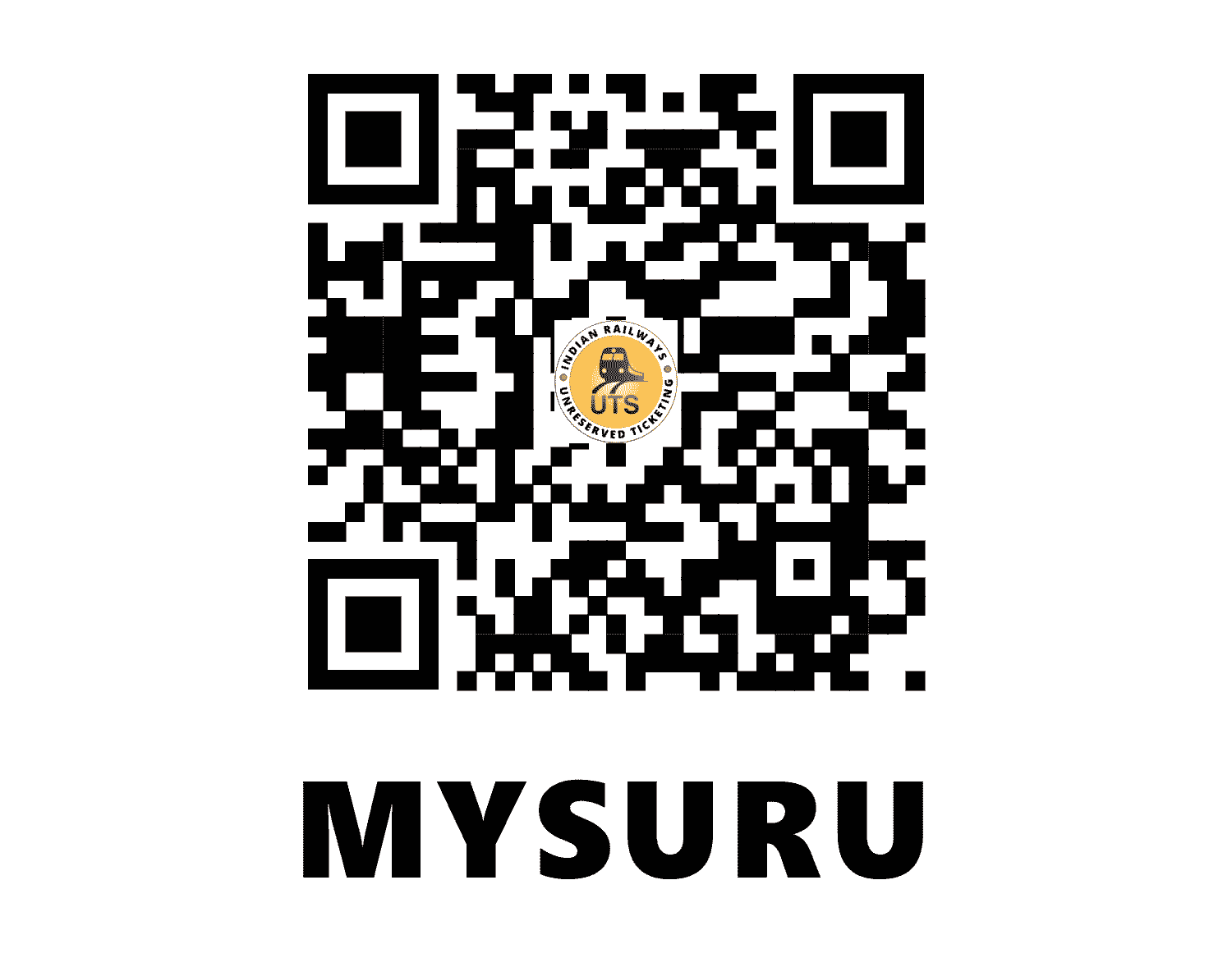 UTS QR Code for Mysuru - MYS