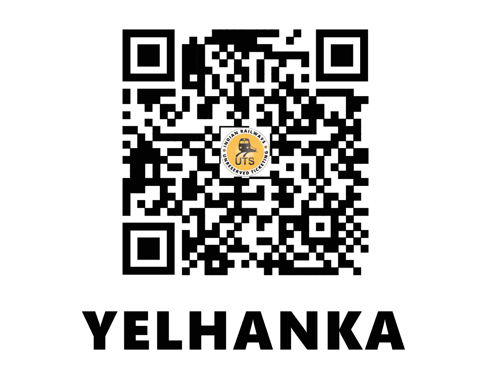 UTS QR Code for Yelhanka - YNK