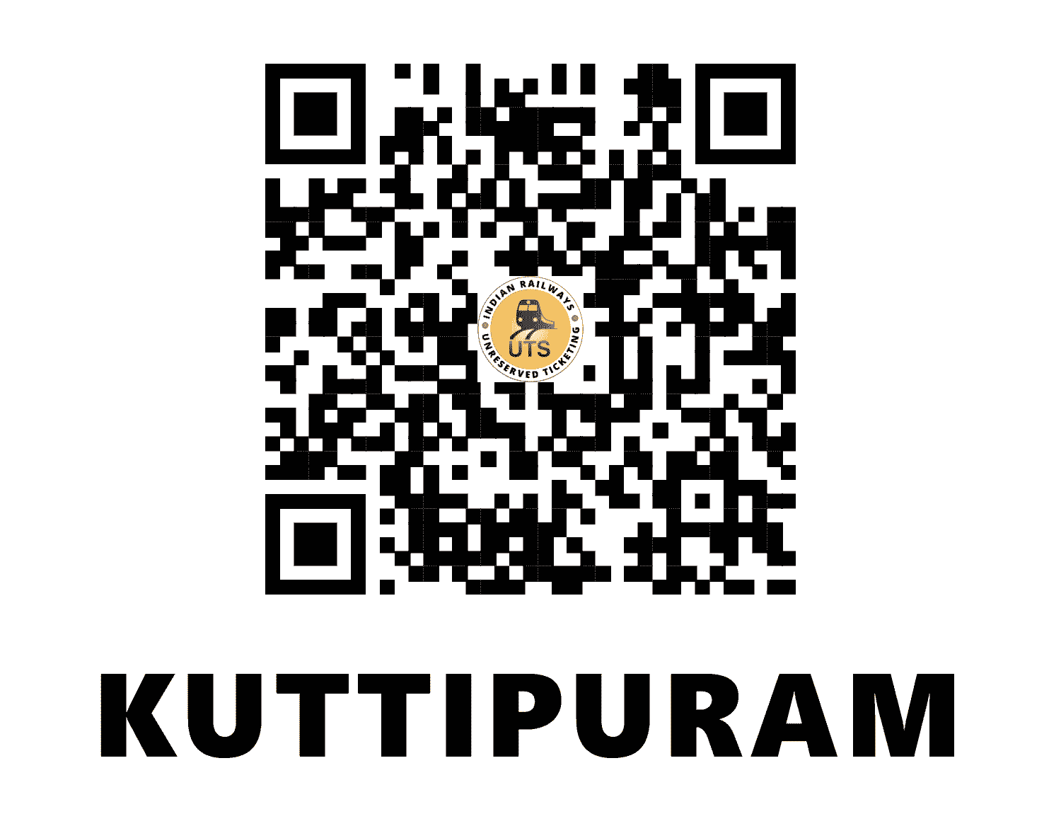UTS QR Code for Kuttipuram - KTM