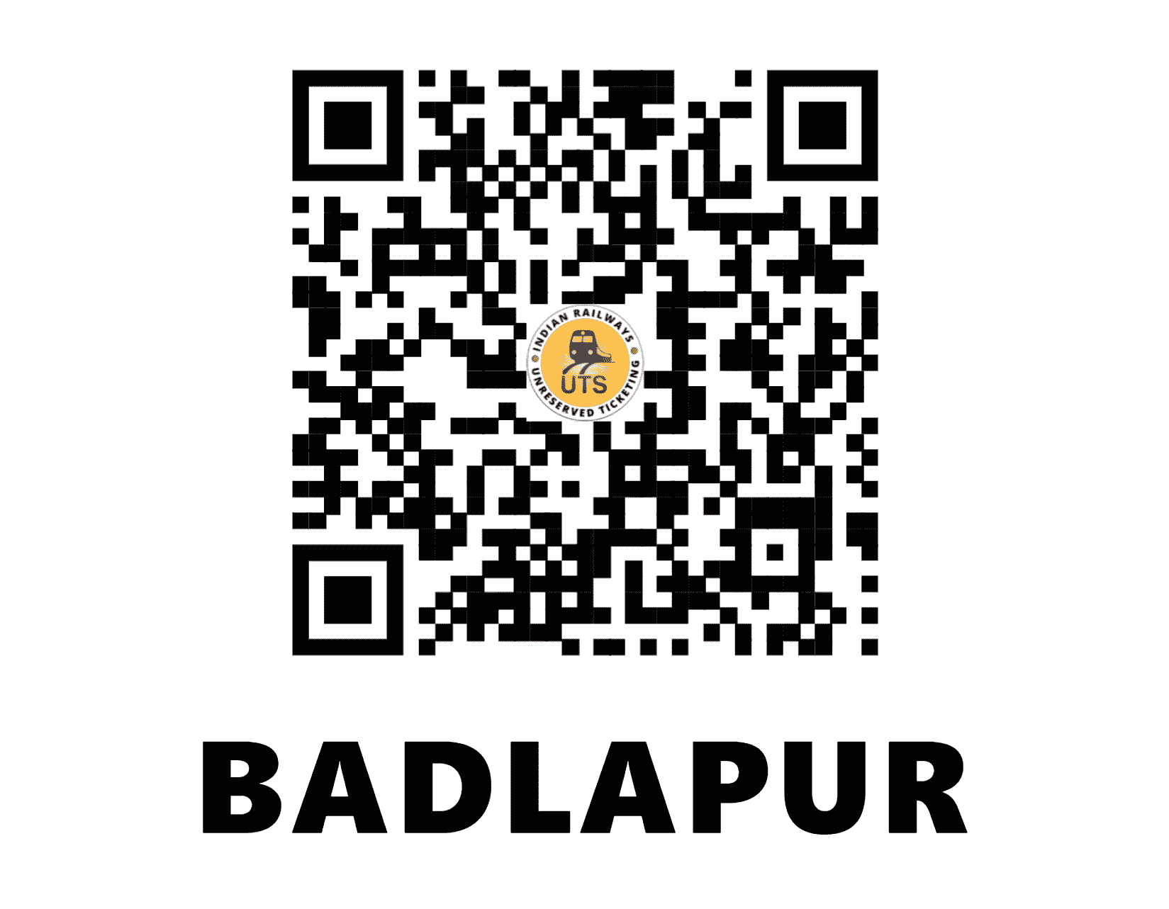 UTS QR Code for Badlapur - BUD