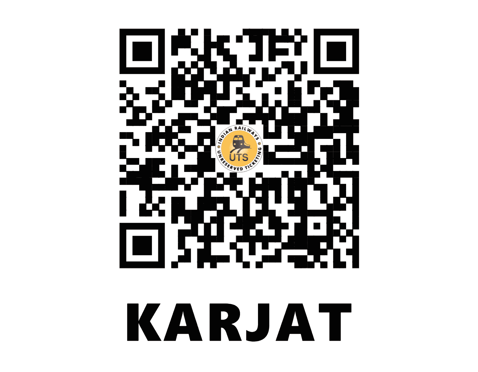 UTS QR Code for Karjat - KJT