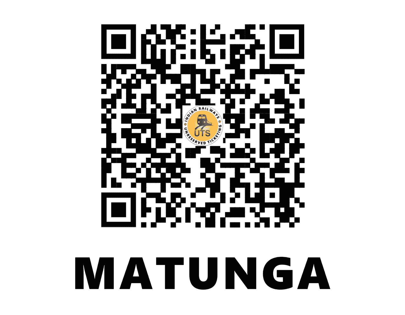 UTS QR Code for Matunga - MTN