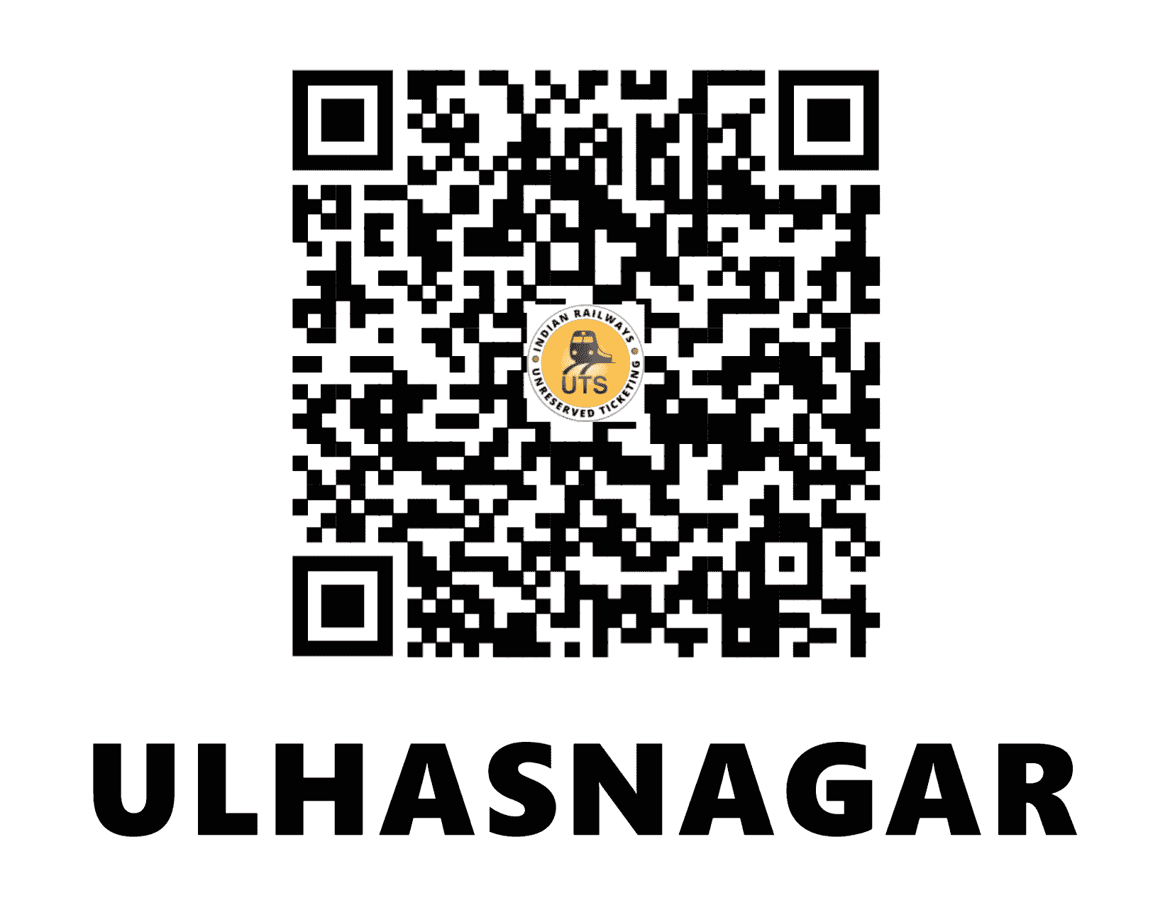 UTS QR Code for Ulhasnagar - ULNR