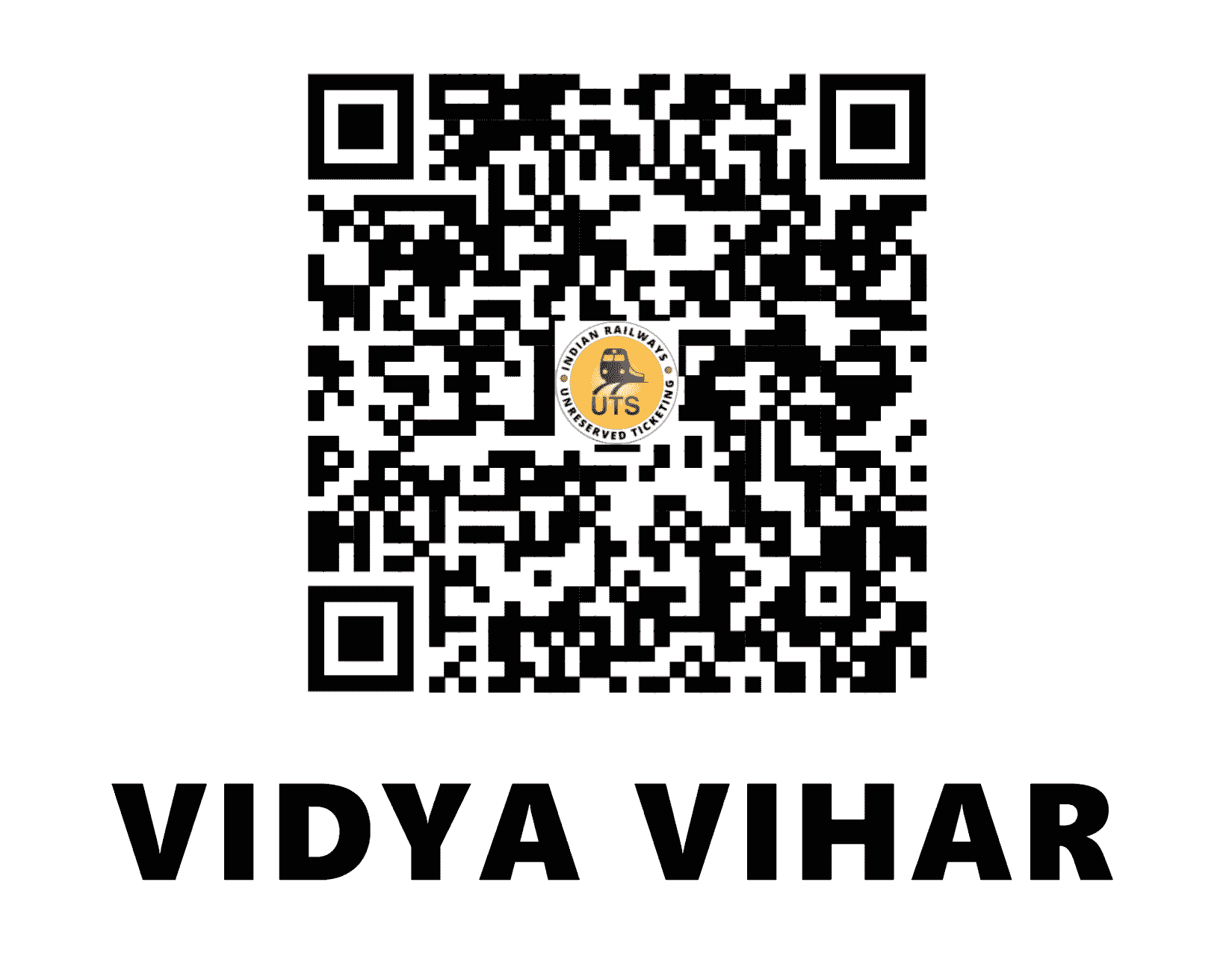UTS QR Code for Vidyavihar - VVH