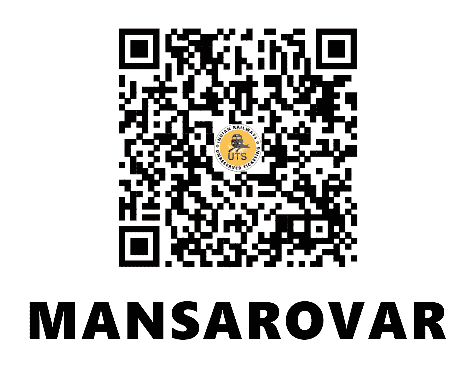 UTS QR Code for Mansarovar - MANR