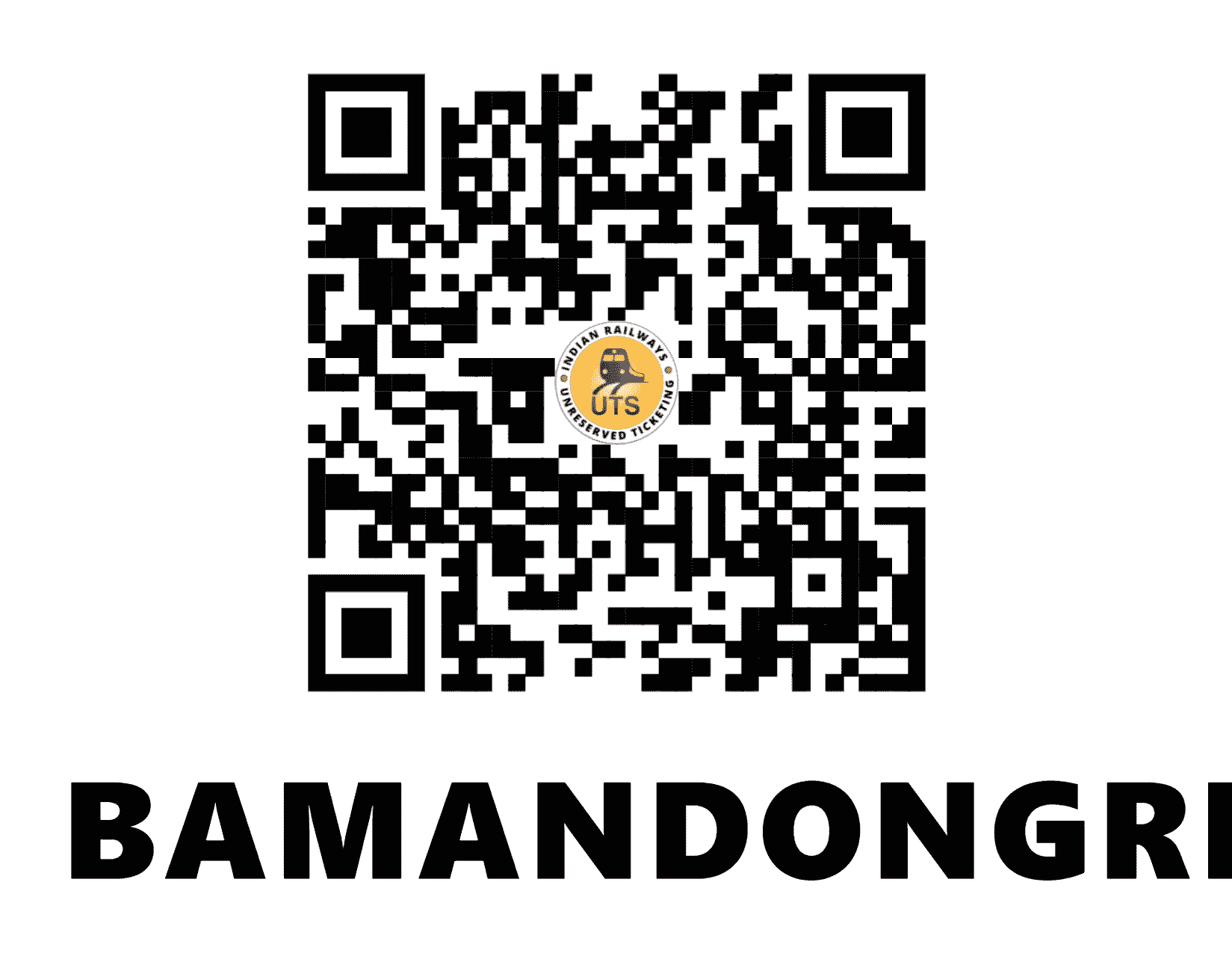 UTS QR Code for Bamandongri - BMNDG