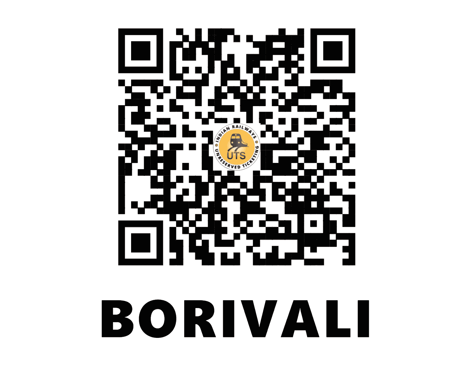 UTS QR Code for Borivali - BO