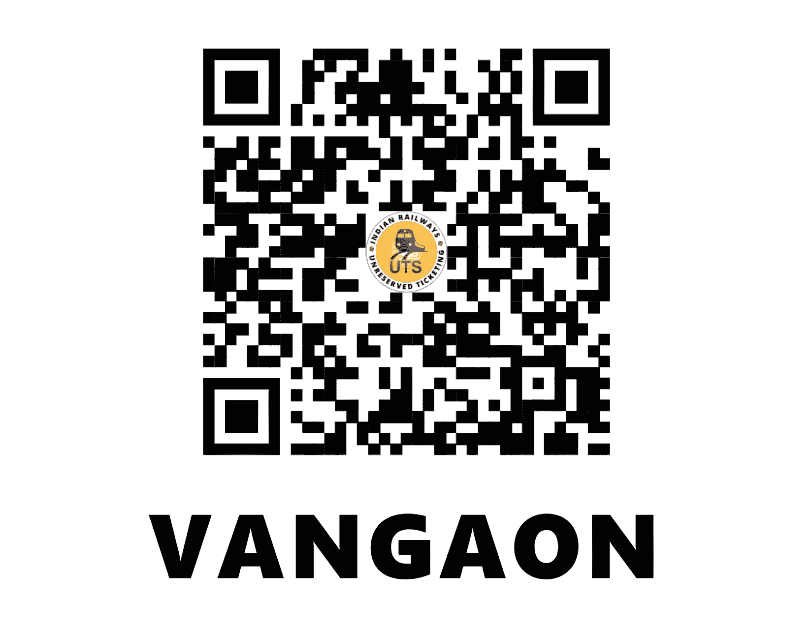 UTS QR Code for Vangaon - VGN