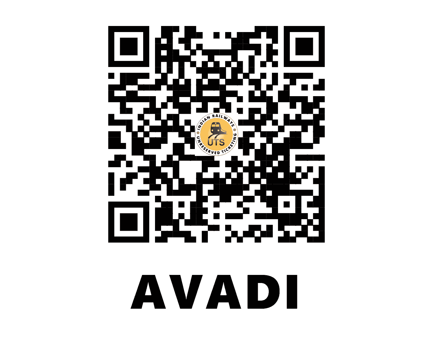 UTS QR Code for Avadi - AVD