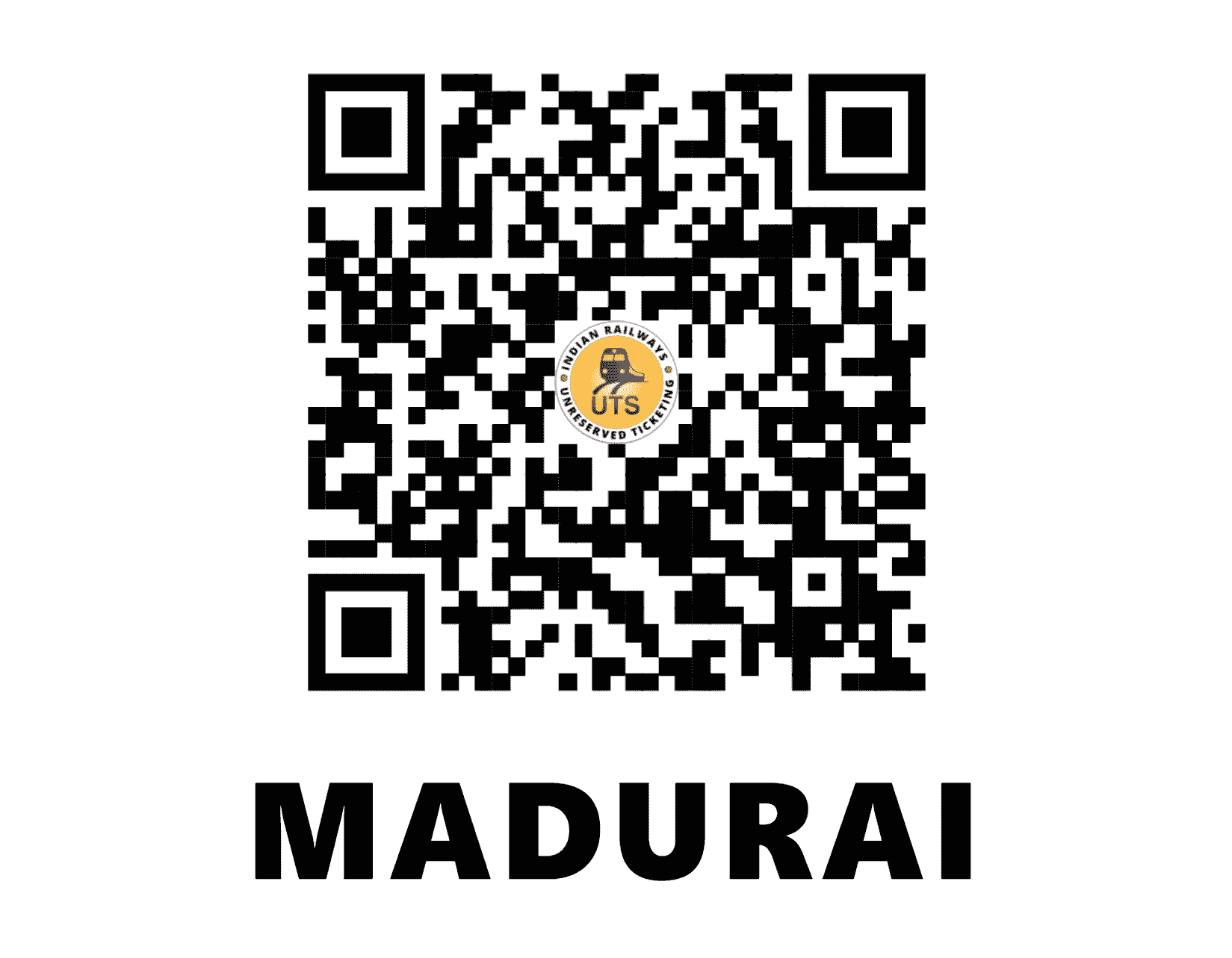UTS QR Code for Madurai - MDU