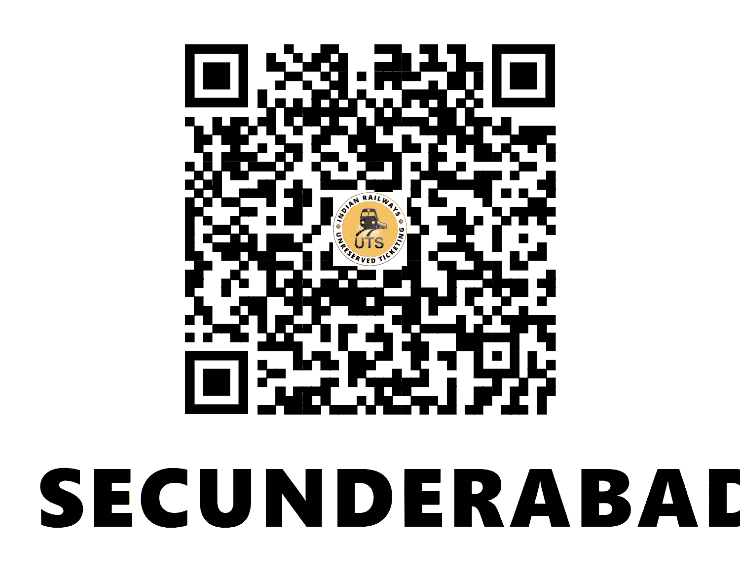 UTS QR Code for Secunderabad - SC