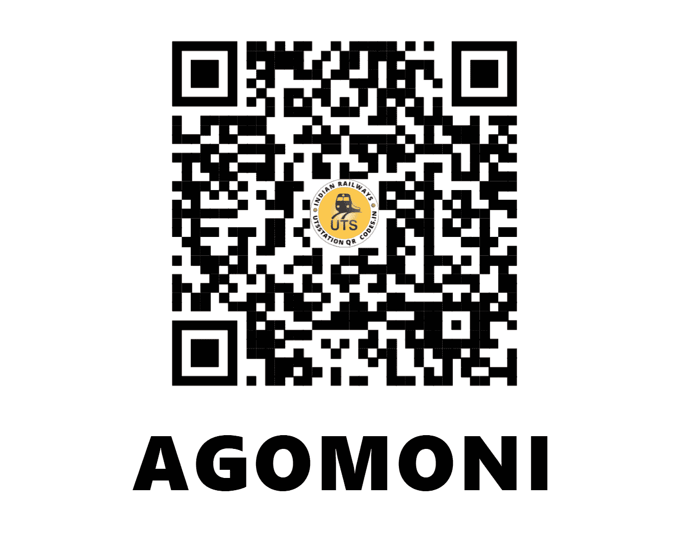 UTS QR Code for AGOMONI - AGMN (NF - ASSAM)