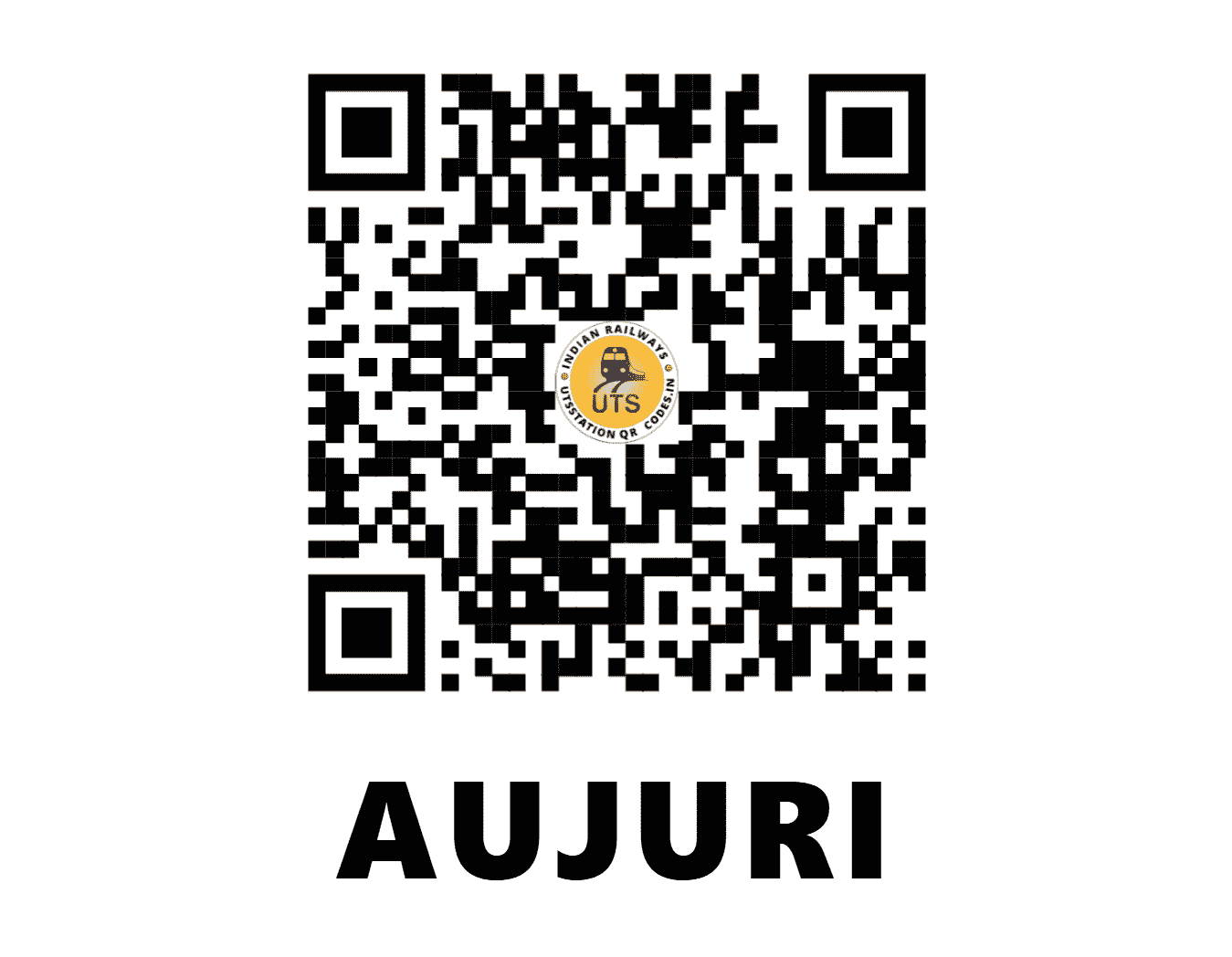 UTS QR Code for AUJURI - AJRE (NF - ASSAM)