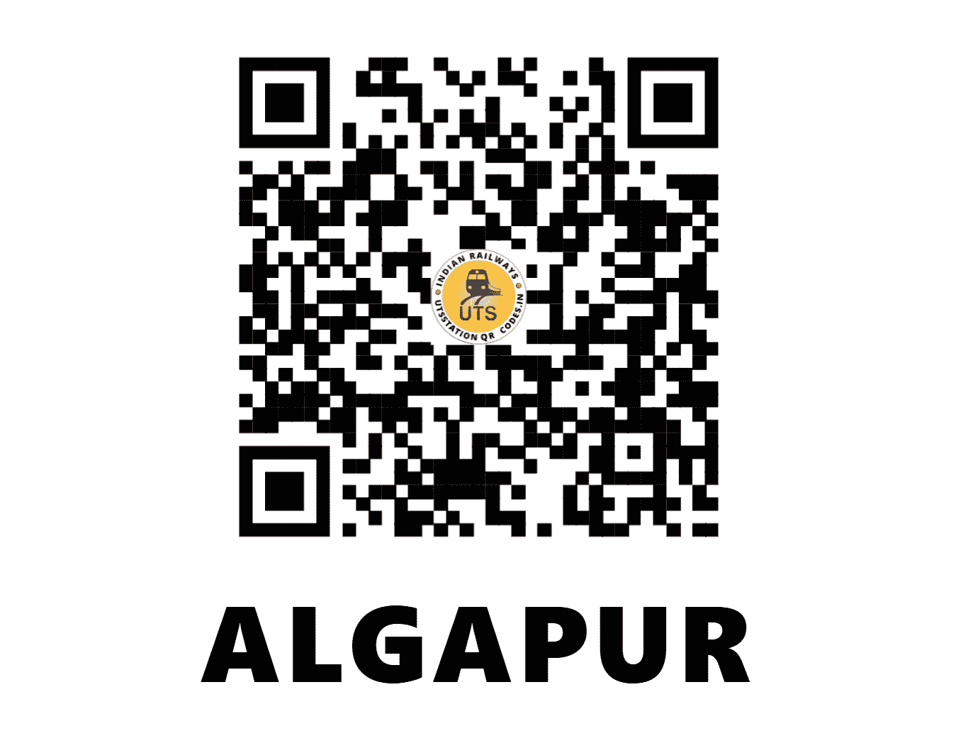 UTS QR Code for ALGAPUR - ALGP (NF - ASSAM)