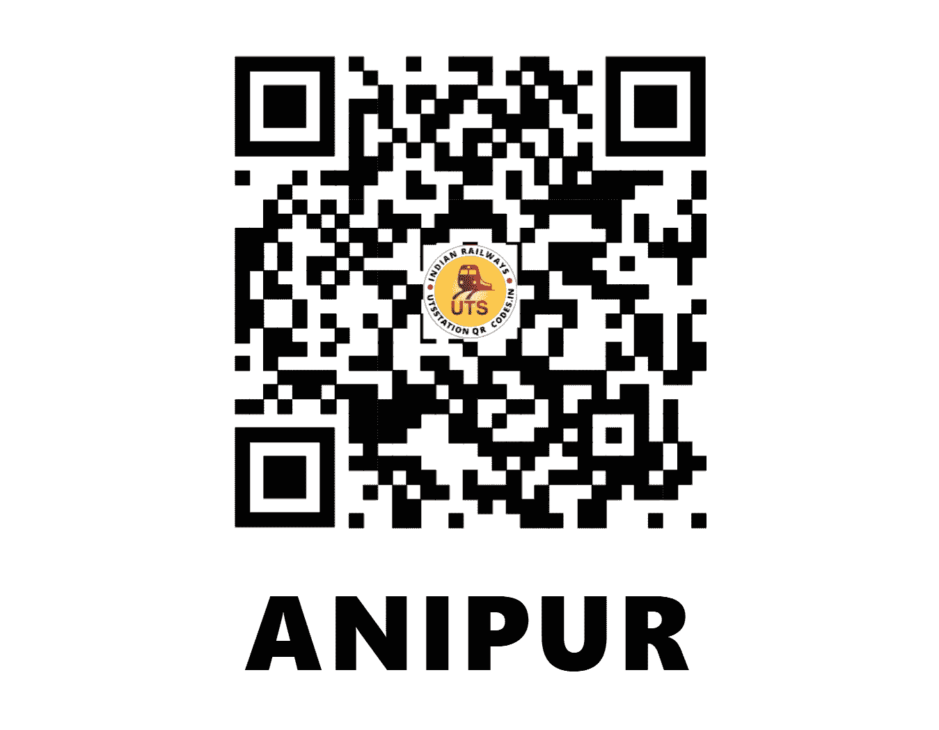UTS QR Code for ANIPUR - APU (NF - ASSAM)
