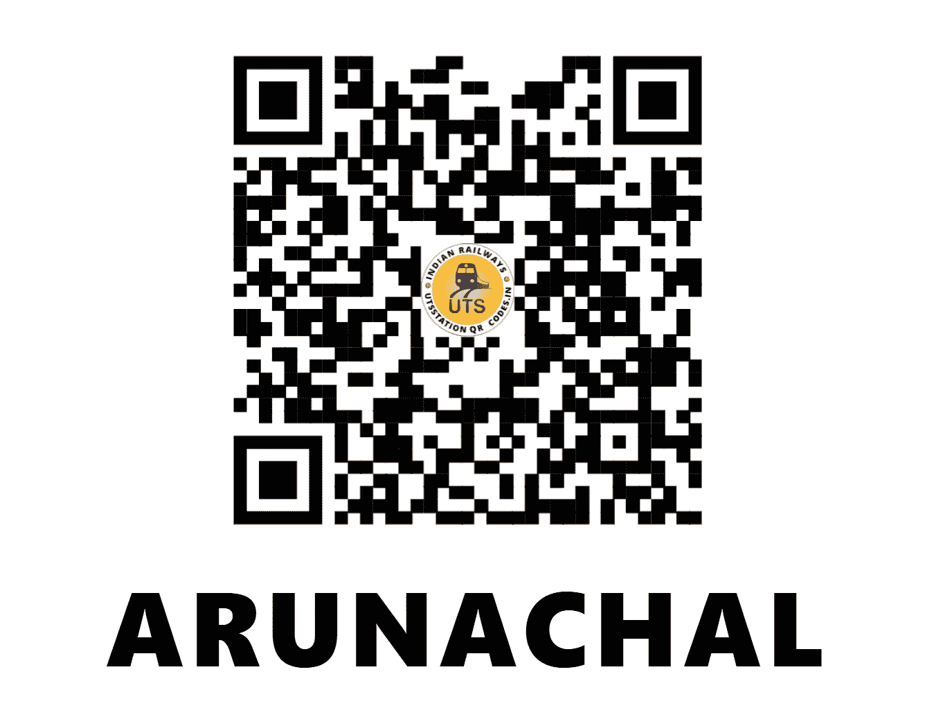 UTS QR Code for ARUNACHAL - ARCL (NF - ASSAM)