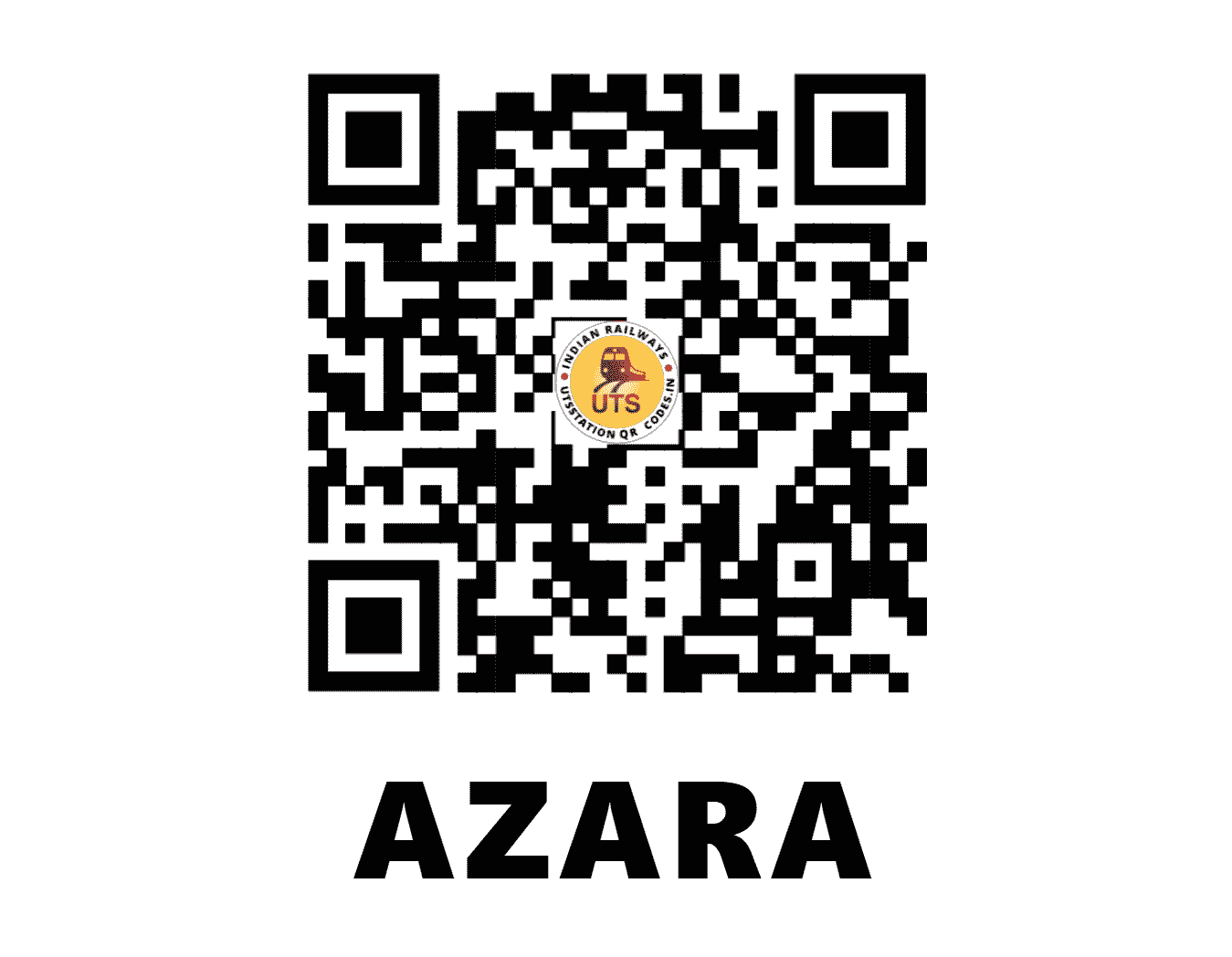 UTS QR Code for AZARA - AZA (NF - ASSAM)