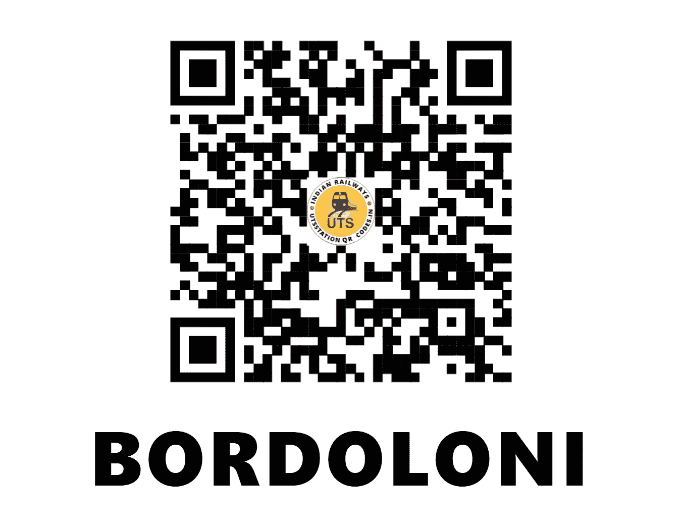 UTS QR Code for BORDOLONI - BDLN (NF - ASSAM)