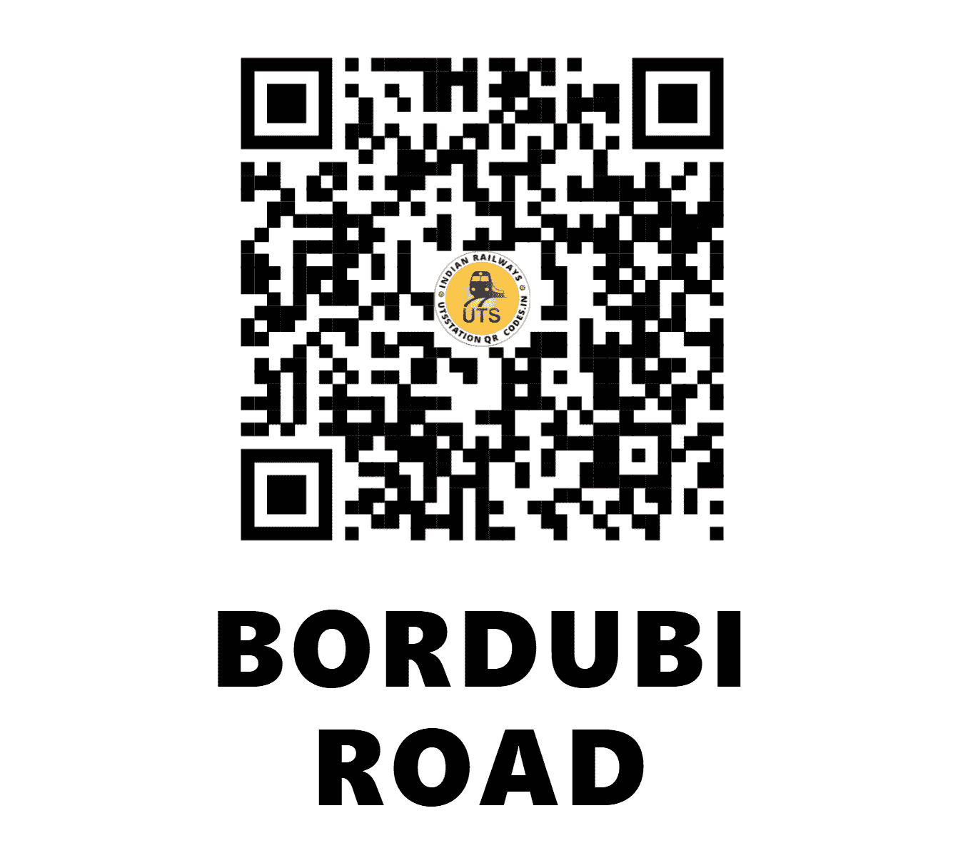 UTS QR Code for BORDUBI ROAD - BDT (NF - ASSAM)
