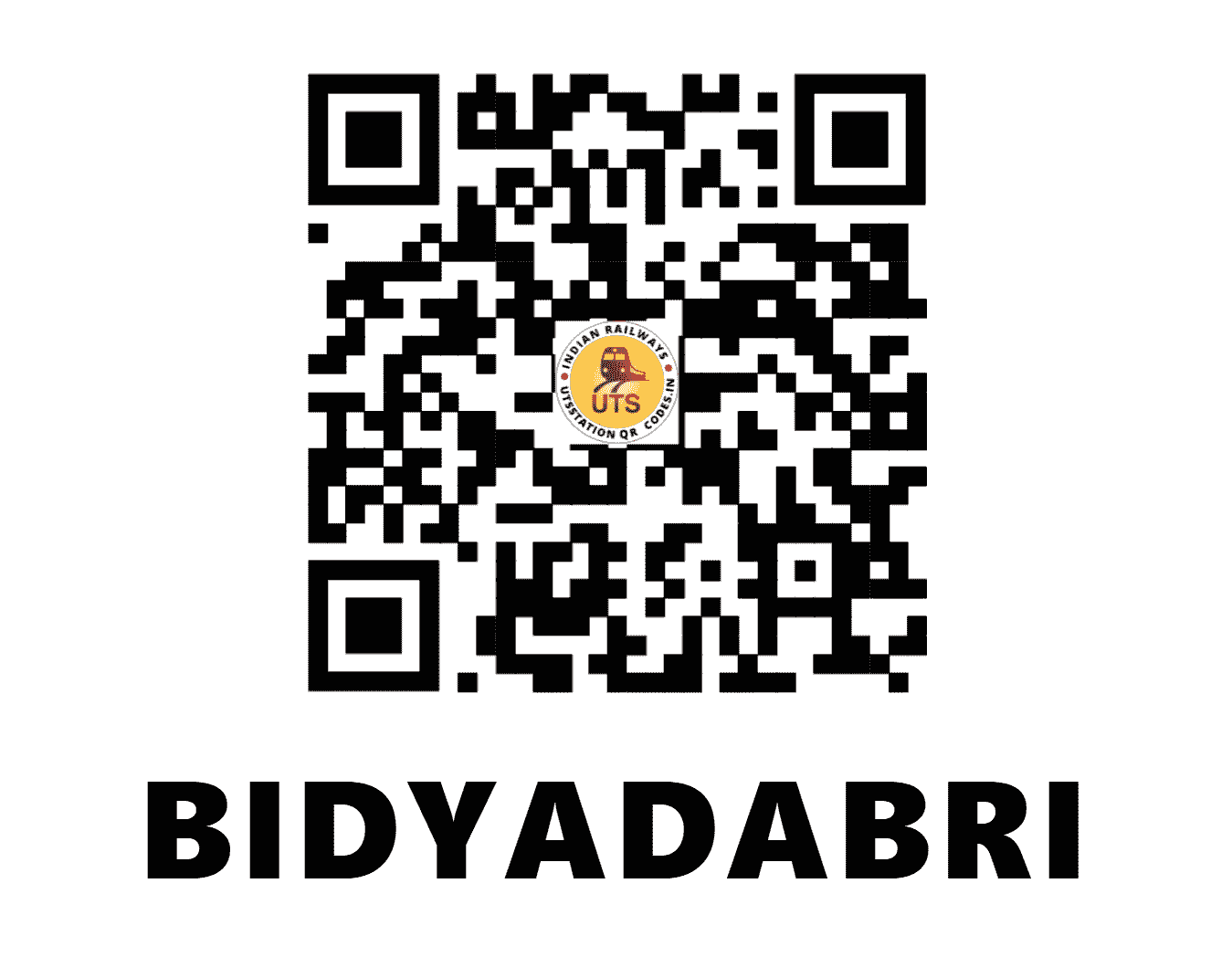 UTS QR Code for BIDYADABRI - BDYR (NF - ASSAM)