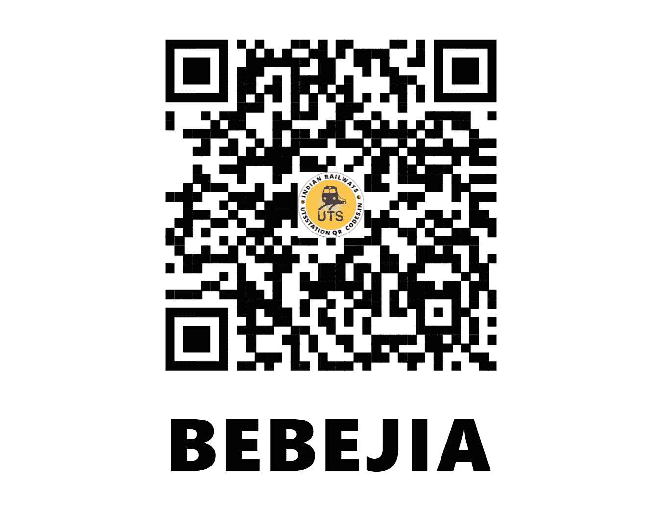 UTS QR Code for BEBEJIA - BEE (NF - ASSAM)