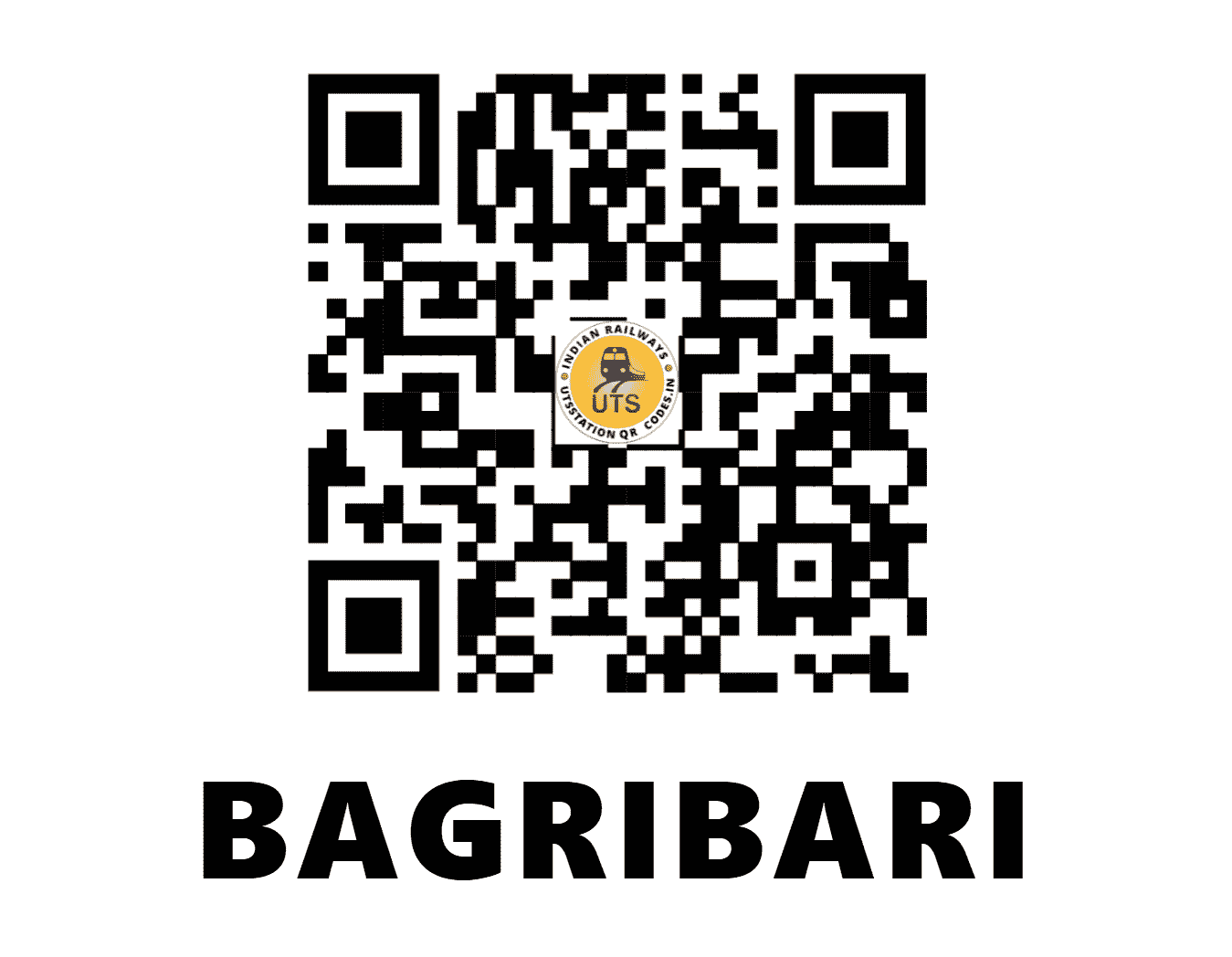 UTS QR Code for BAGRIBARI - BGBI (NF - ASSAM)