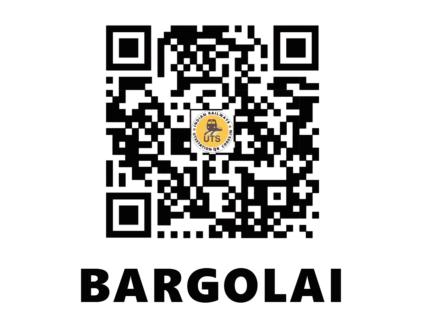 UTS QR Code for BARGOLAI - BGLI (NF - ASSAM)