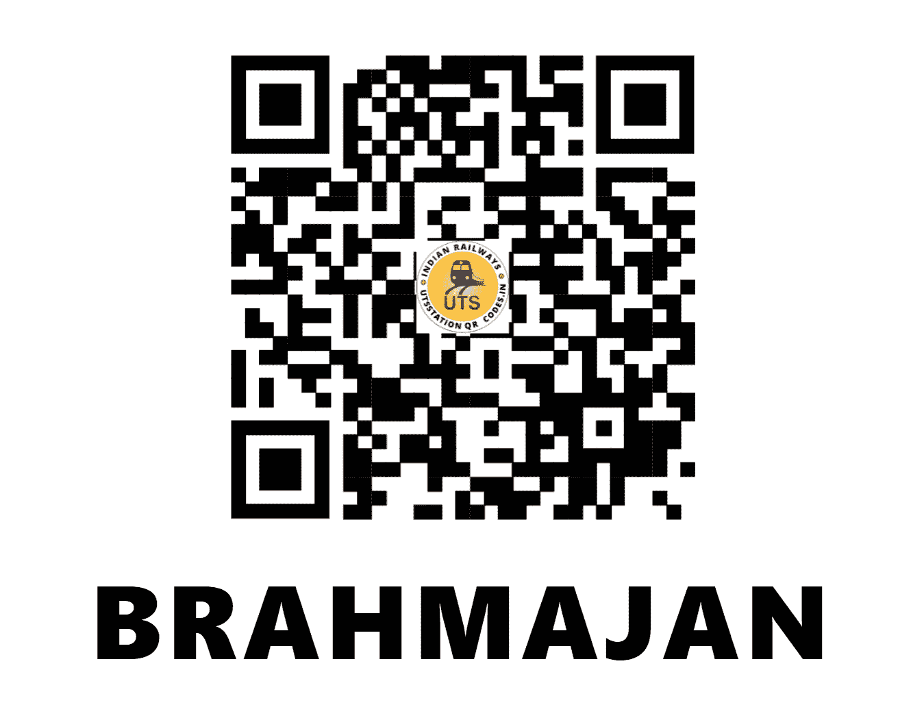 UTS QR Code for BRAHMAJAN - BJL (NF - ASSAM)