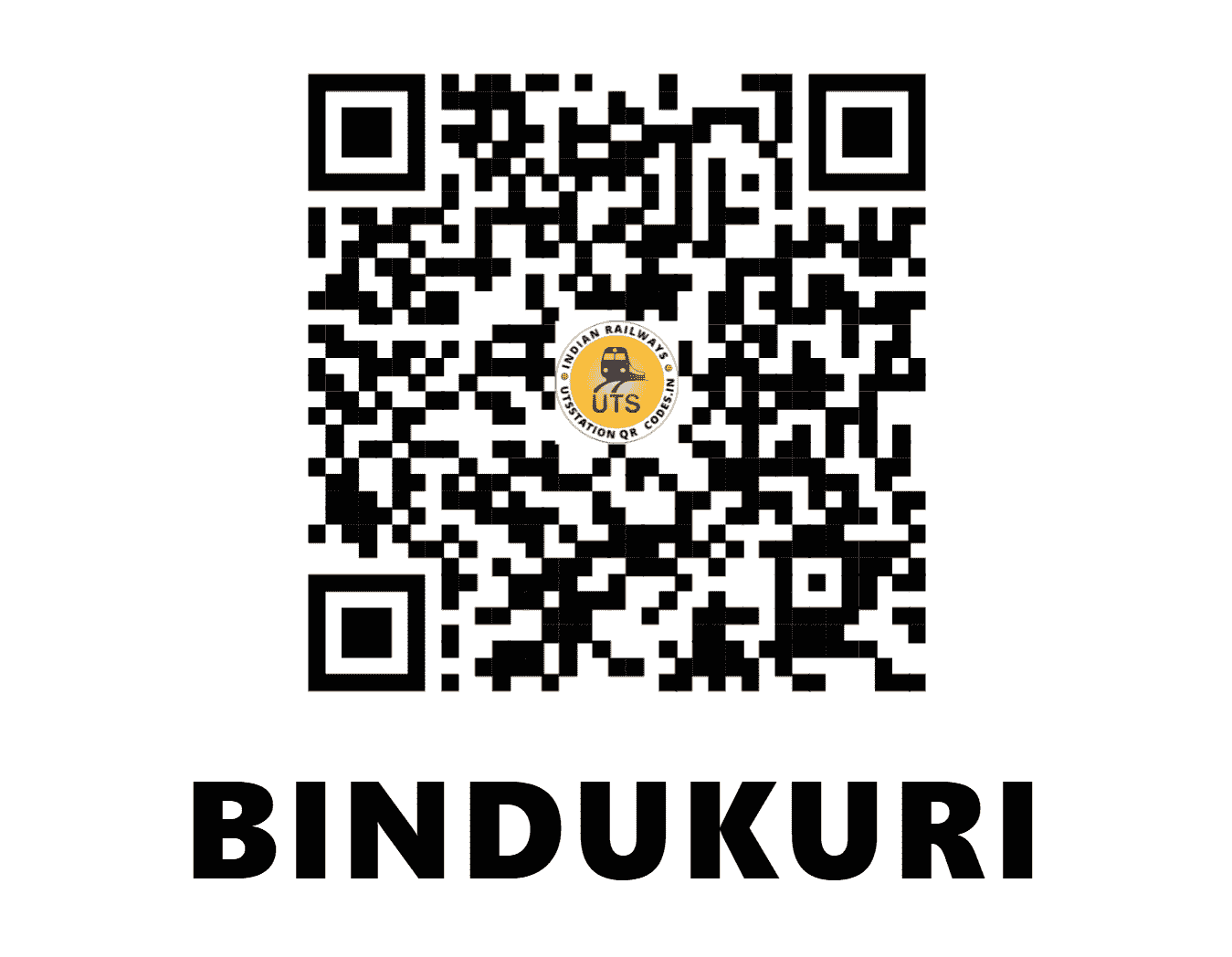 UTS QR Code for BINDUKURI - BKTB (NF - ASSAM)