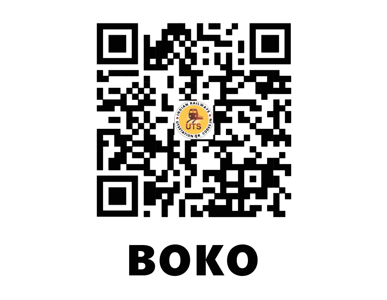 UTS QR Code for BOKO - BOKO (NF - ASSAM)