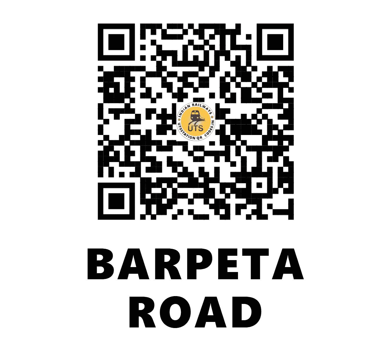 UTS QR Code for BARPETA ROAD - BPRD (NF - ASSAM)