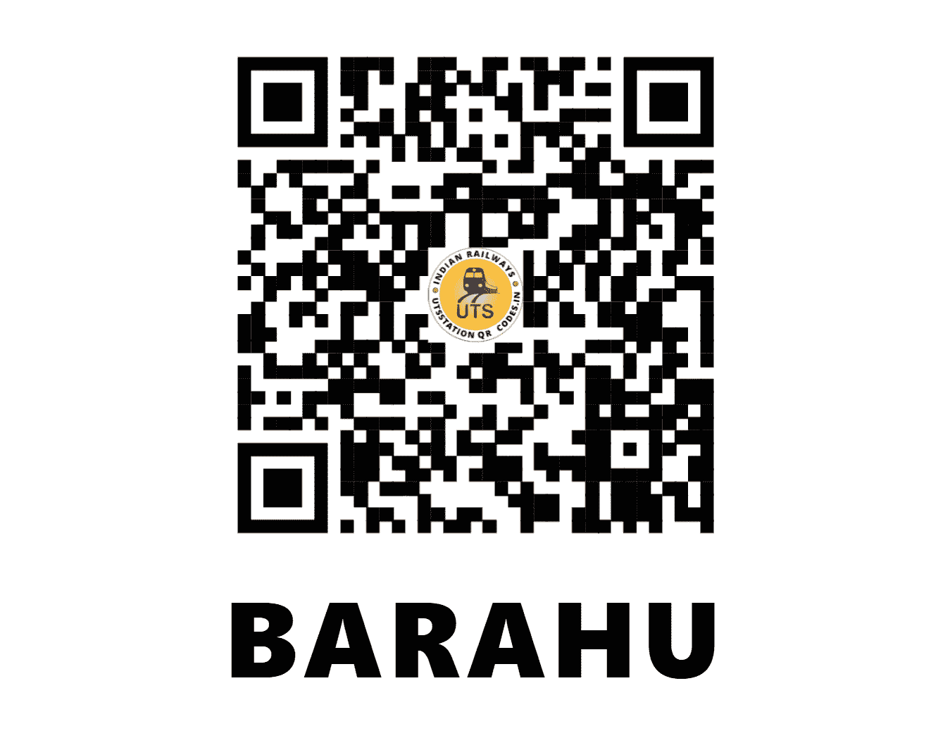 UTS QR Code for BARAHU - BRHU (NF - ASSAM)