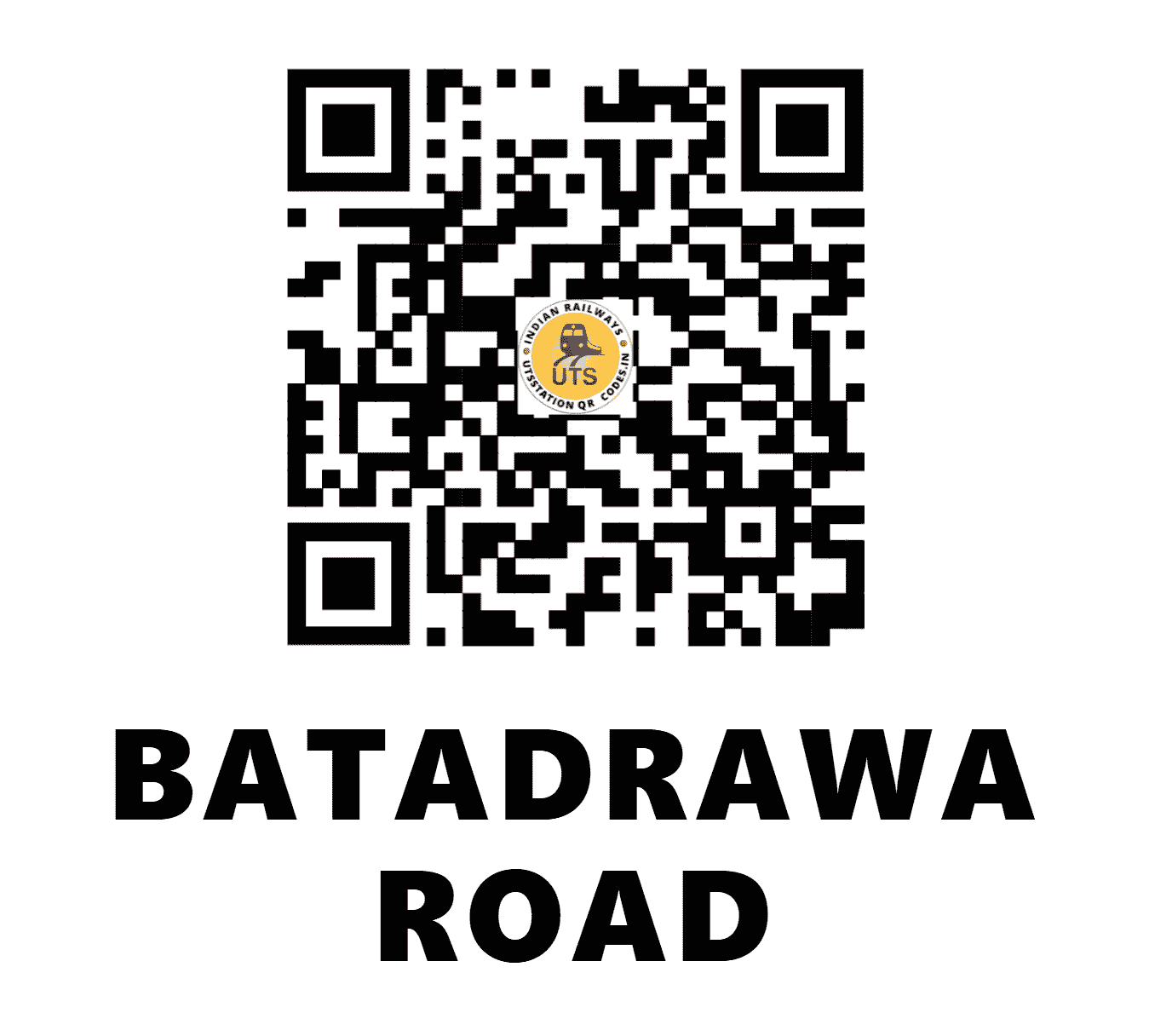 UTS QR Code for BATADRAWA ROAD - BTDR (NF - ASSAM)