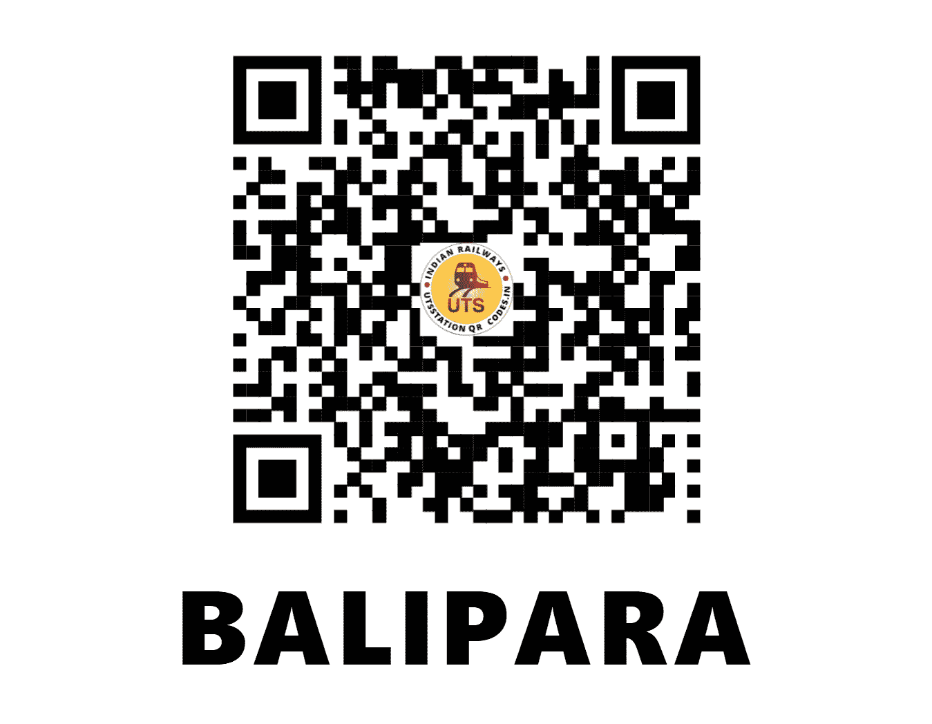UTS QR Code for BALIPARA - BVU (NF - ASSAM)