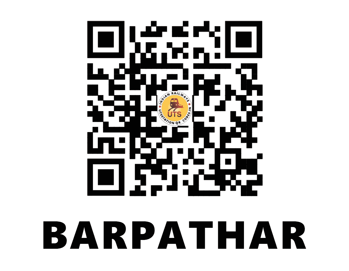 UTS QR Code for BARPATHAR - BXP (NF - ASSAM)