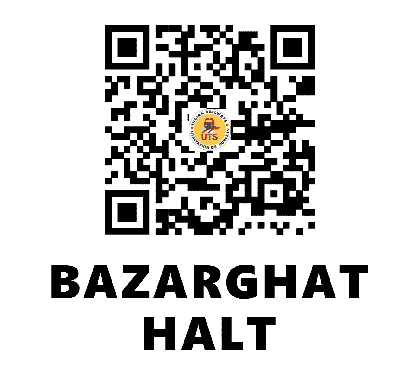 UTS QR Code for BAZARGHAT HALT - BZGT (NF - ASSAM)