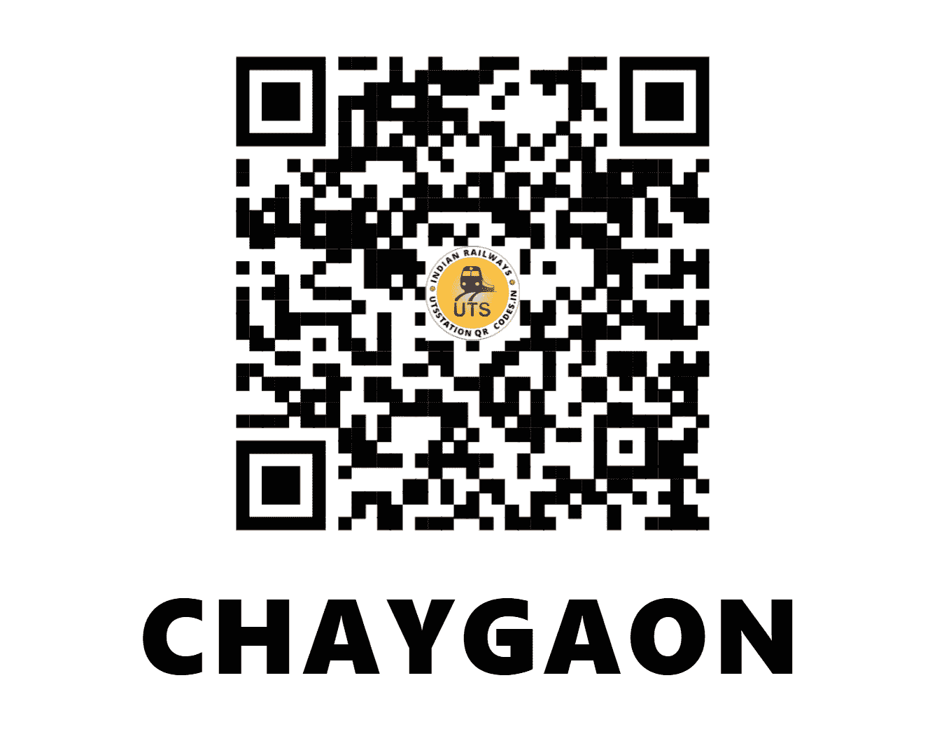 UTS QR Code for CHAYGAON - CGON (NF - ASSAM)