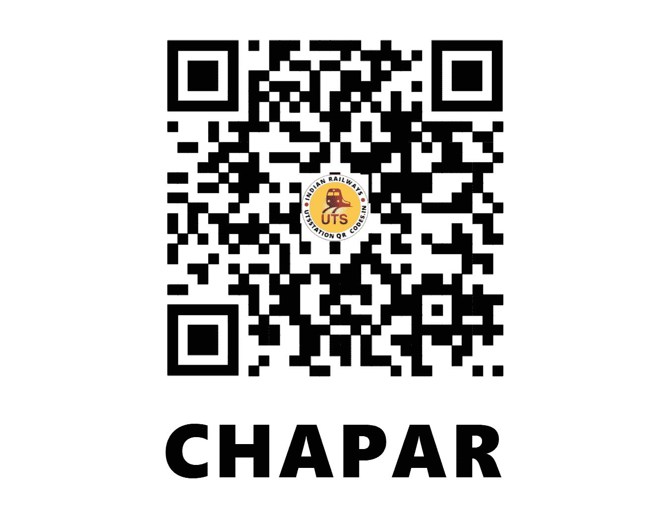 UTS QR Code for CHAPAR - CHAA (NF - ASSAM)