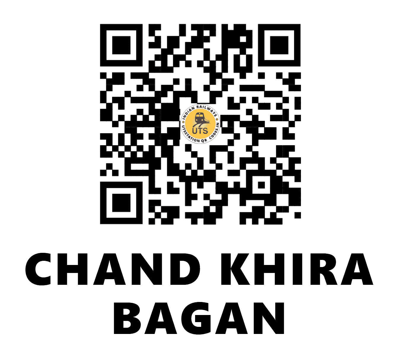 UTS QR Code for CHAND KHIRA BAGAN - CHBN (NF - ASSAM)