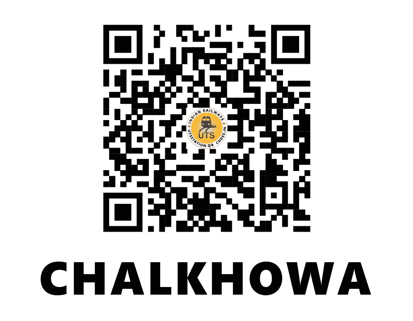 UTS QR Code for CHALKHOWA - CKW (NF - ASSAM)