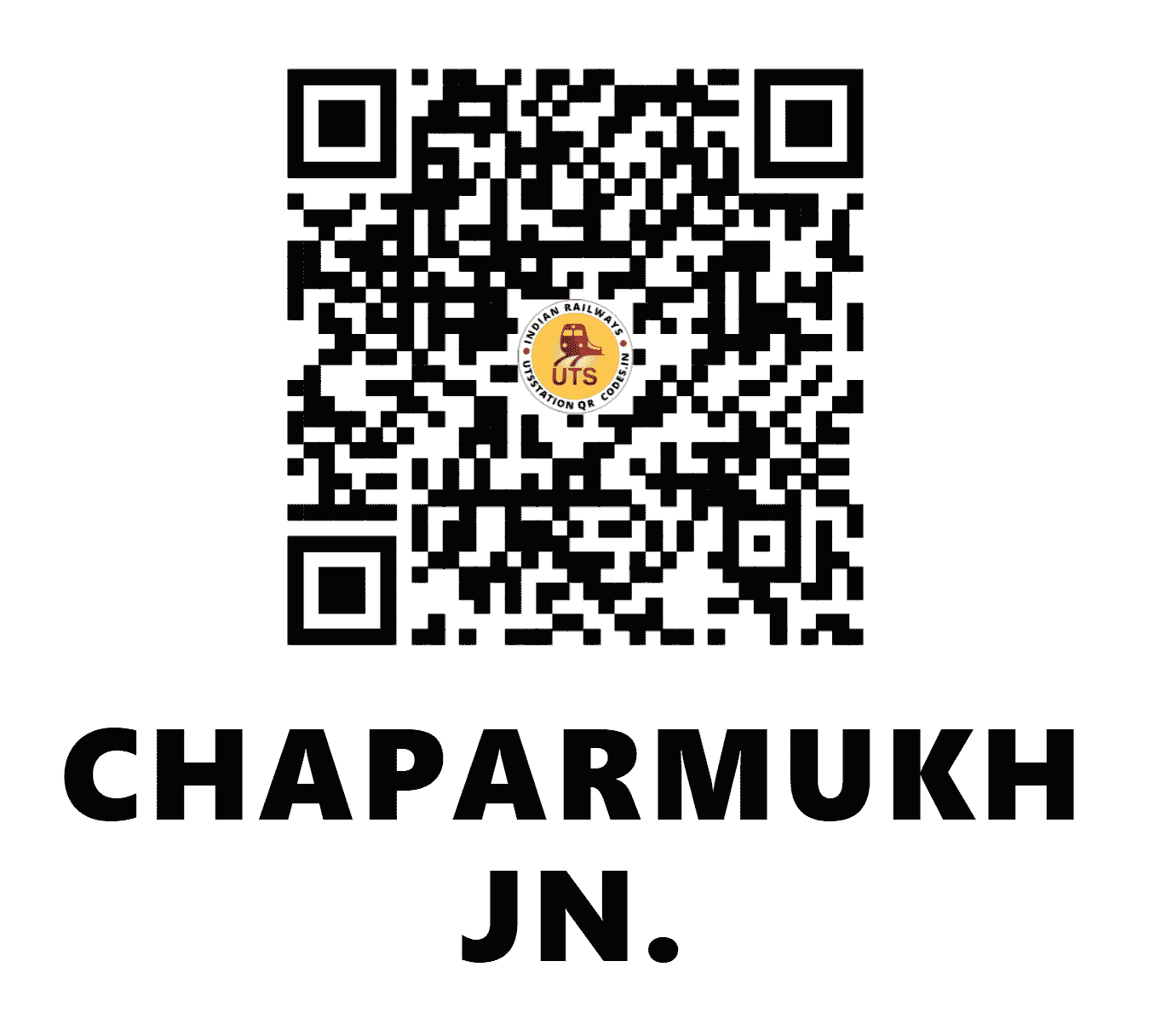 UTS QR Code for CHAPARMUKH JN. - CPK (NF - ASSAM)