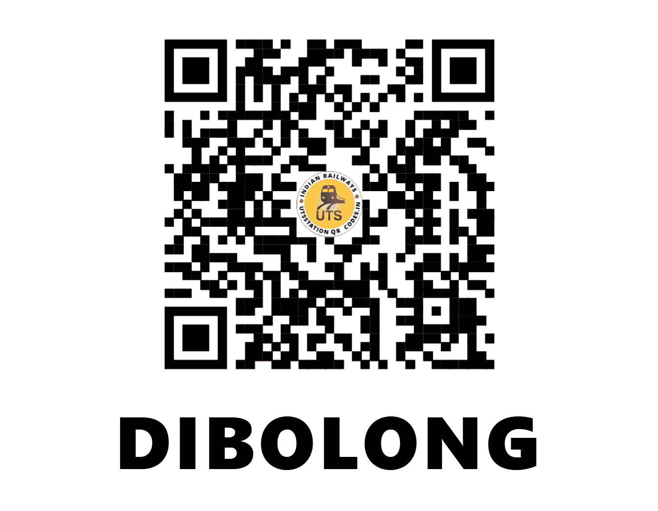 UTS QR Code for DIBOLONG - DBLG (NF - ASSAM)