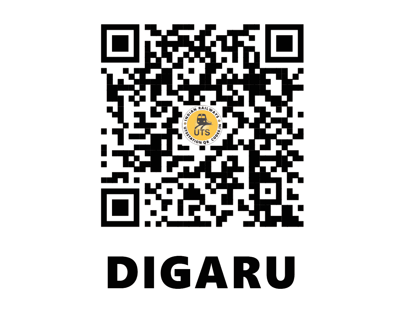 UTS QR Code for DIGARU - DGU (NF - ASSAM)