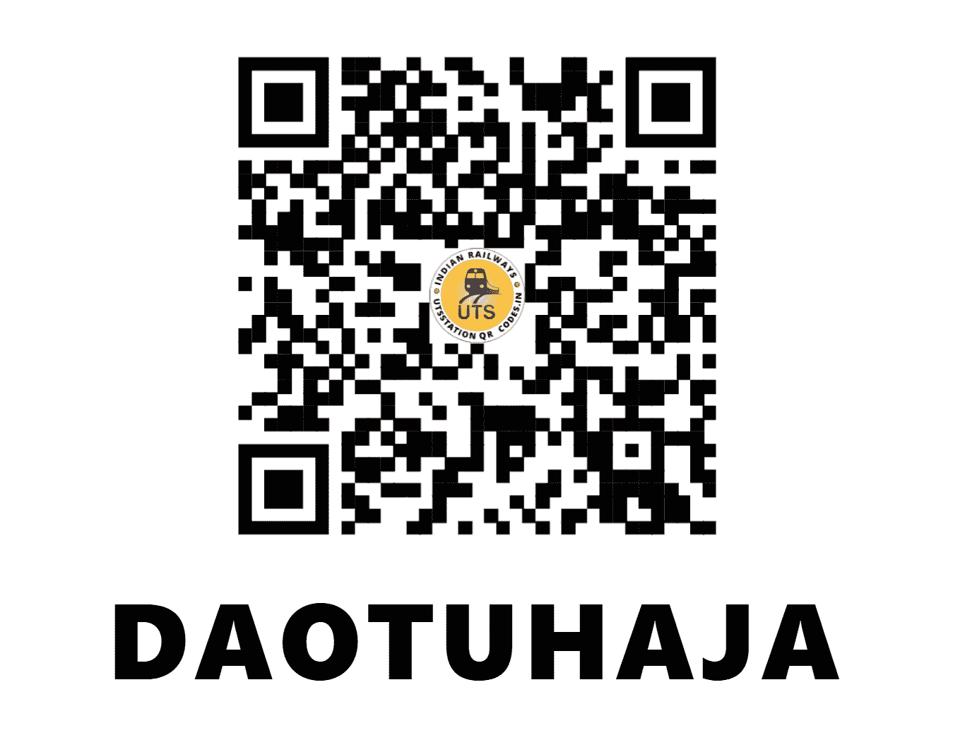 UTS QR Code for DAOTUHAJA - DJA (NF - ASSAM)
