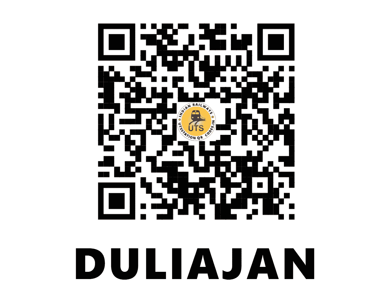 UTS QR Code for DULIAJAN - DJG (NF - ASSAM)