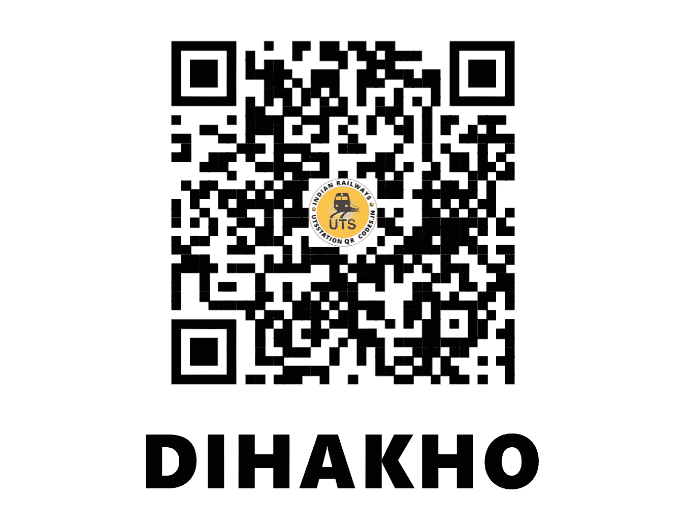 UTS QR Code for DIHAKHO - DKE (NF - ASSAM)