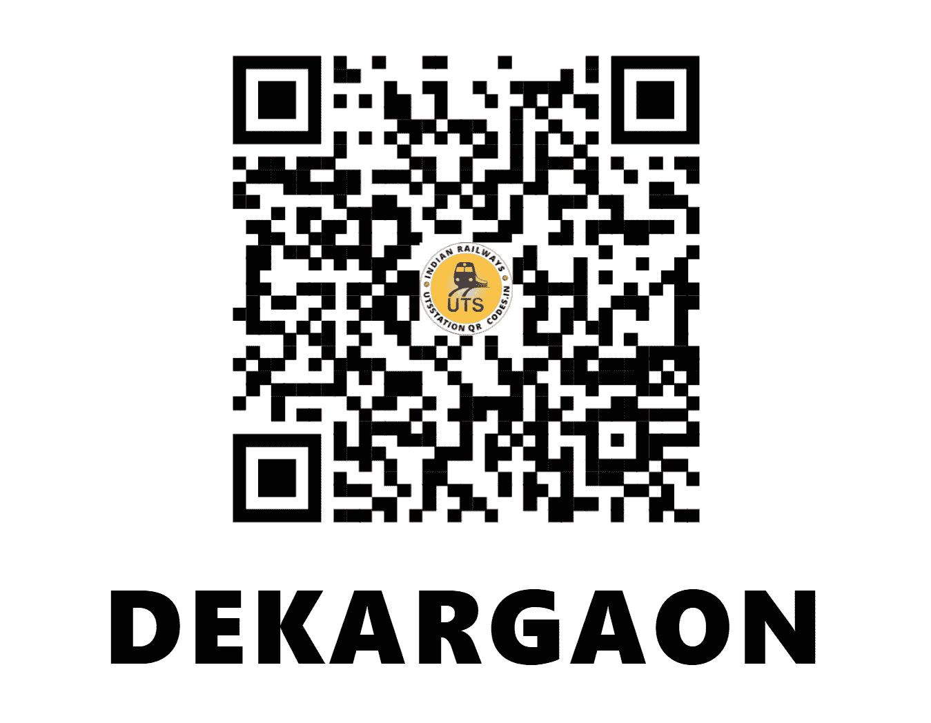 UTS QR Code for DEKARGAON - DKGN (NF - ASSAM)