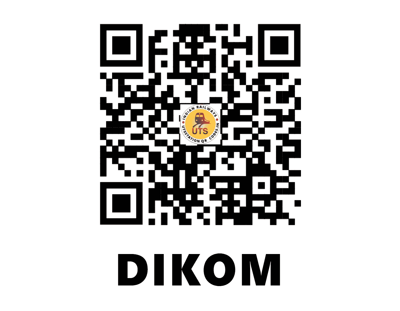 UTS QR Code for DIKOM - DKM (NF - ASSAM)