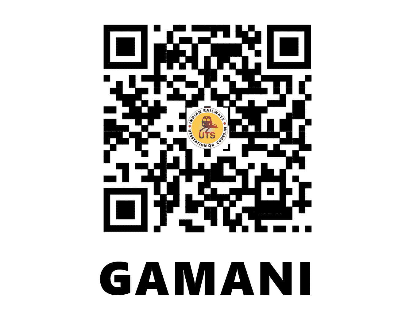 UTS QR Code for GAMANI - GAMN (NF - ASSAM)
